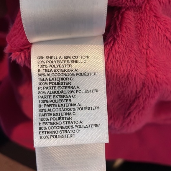 The North Face Women’s Reversible Jacket SZ M Pink Full Zip Hooded Warm - Picture 16 of 16